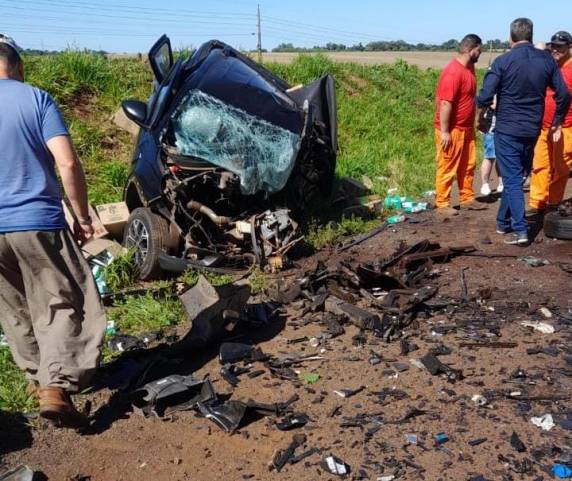 Dois motoristas morrem e uma criança fica ferida em acidente na BR-285, em São Luiz Gonzaga